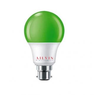 Green LED Bulb 9 Watt Base B22
