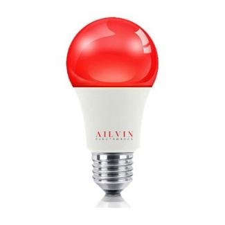 Red Color LED Round Bulb E27 9 Watt Decoration Red Led Bulb