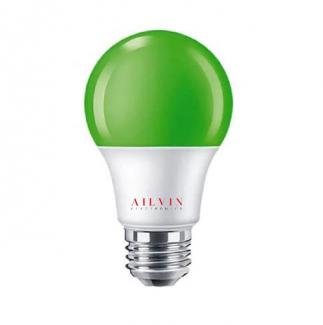 Green Color LED Round Bulb E27 9 Watt